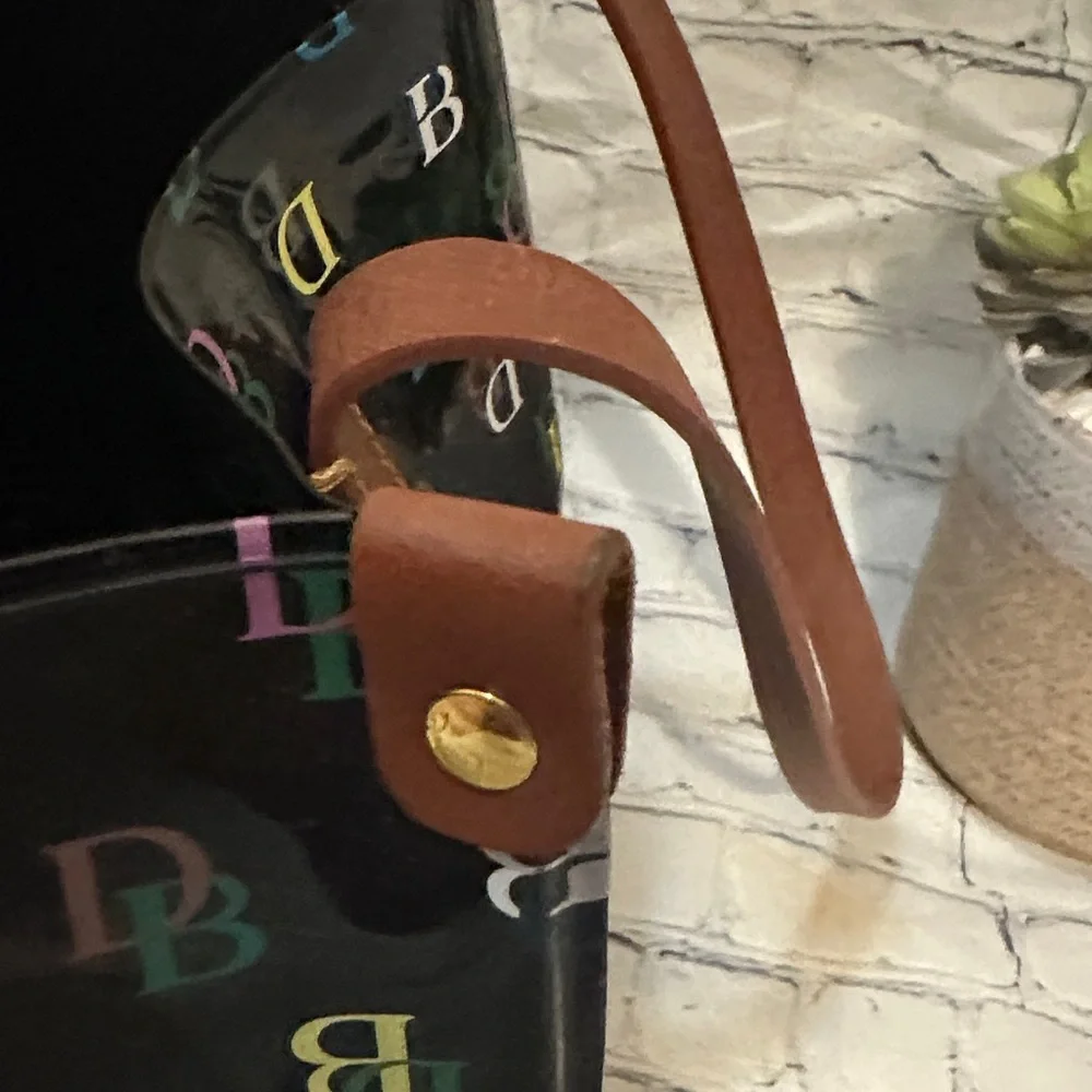 Dooney & Bourke Black Multi Monogram IT medium shopper - Picture 10 of 12